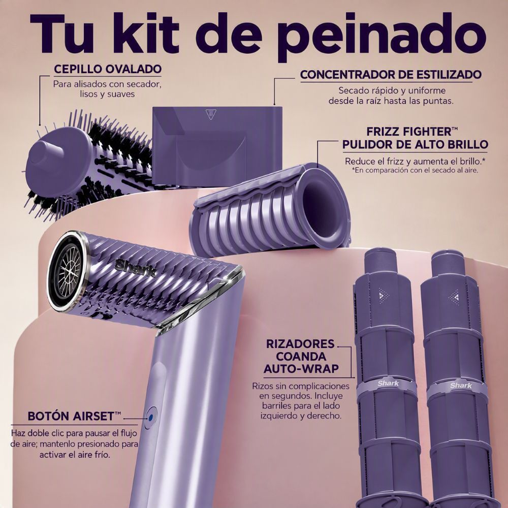 SHARK FLEXSTYLE&reg; GEN 2.0 IONCURL &mdash; 5 EN 1 (RIZADORA DE AIRE PARA CABELLO LISO Y ONDULADO)